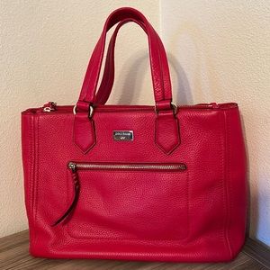 Gently Used Cole Haan Medium Tote in Red Leather